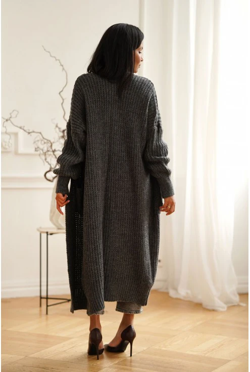 Długo sweter plus size Monasou