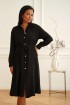 Czarna sukienka z guzikami - Evienne