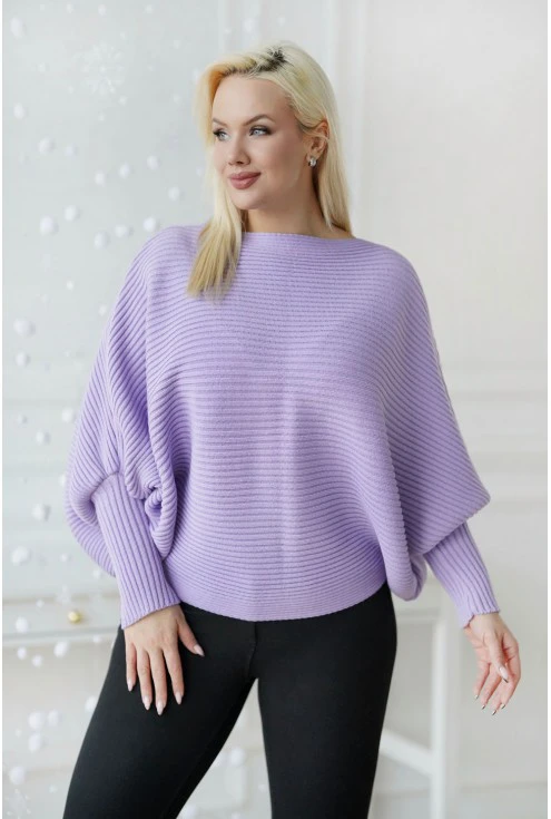 liliowy sweterek peyton monasou