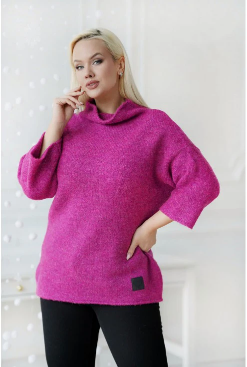 nowość w monasou sweter z półgolfem enola duze rozmiary