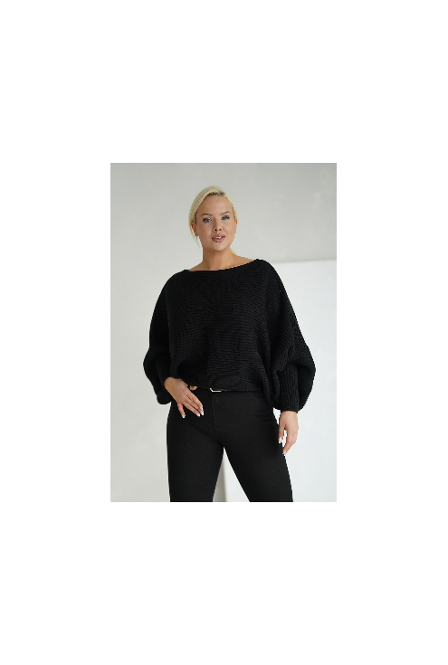 Czarny sweterek plus size xxl