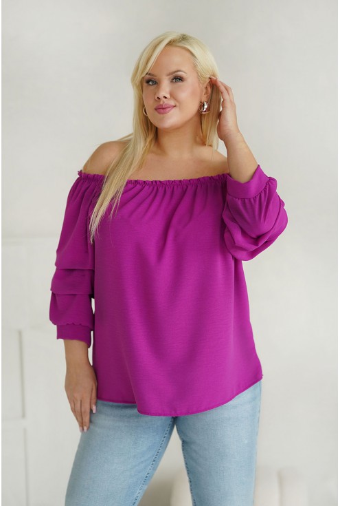 modna bluzka hiszpanka violetta monasou