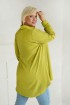 Limonkowa koszula z błyszczącymi piórkami - Shelbi