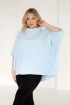 Bluzka plus size kimono w kolorze baby blue - Marion