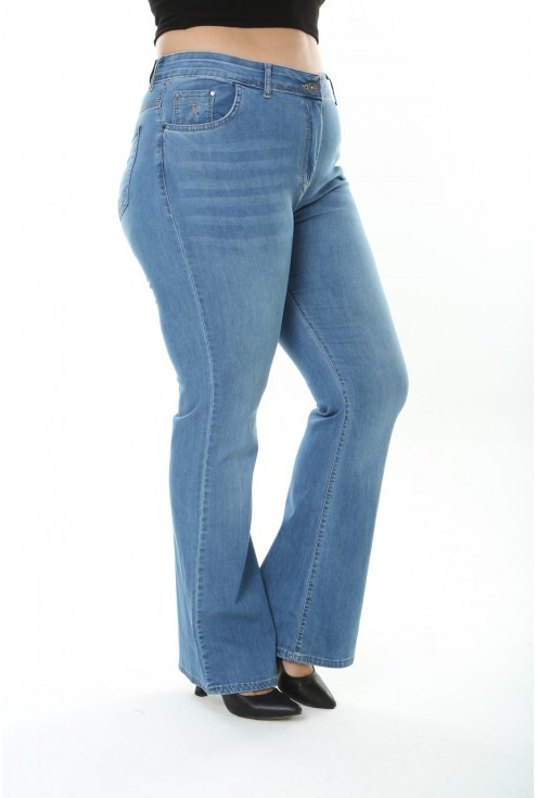 wygodne i elastyczne spodnie jeansowe majlen plus size monasou