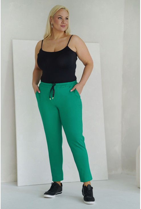 Zielone spodnie xxl duże rozmiary monasou