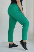 Zielone wiskozowe spodnie w gumkę - Frank
