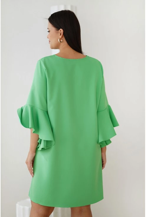 Zielona, elegancka sukienka xxl do kupienia w monasou