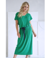 Zielona sukienka maxi z wiązaniem - LOLA