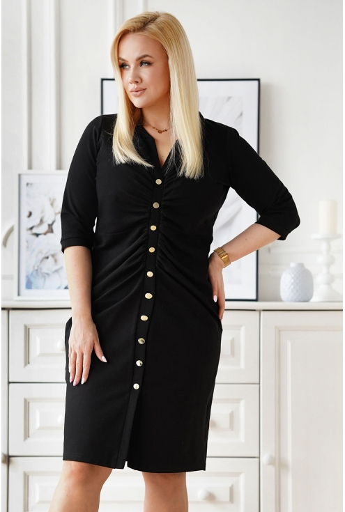 czarna sukienka plus size Jolie