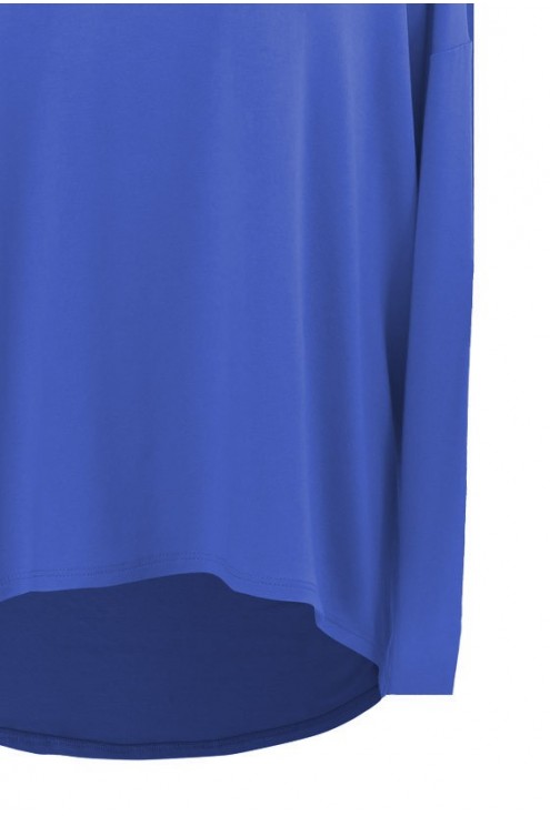 Dzianinowa bluzka oversize ERIN kobaltowa