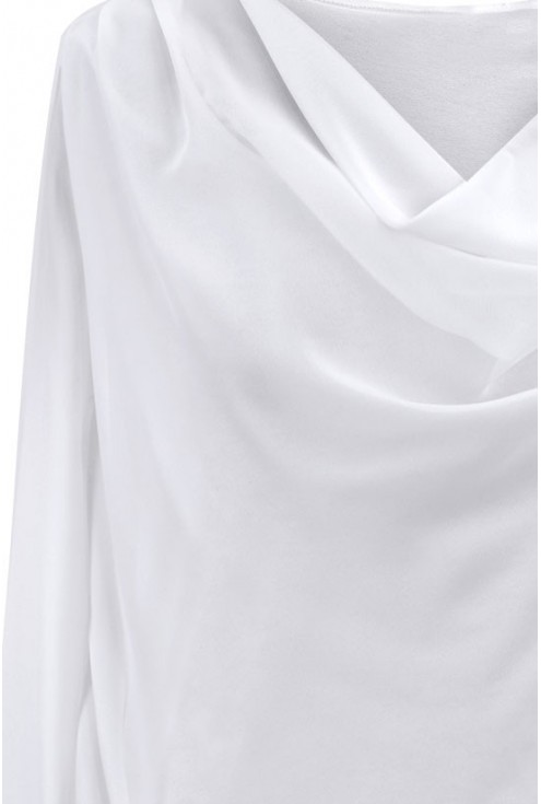 Biała bluzka z dekoltem woda LOUISA