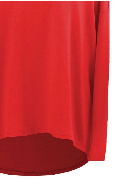 Czerwona dzianinowa bluzka oversize ERIN