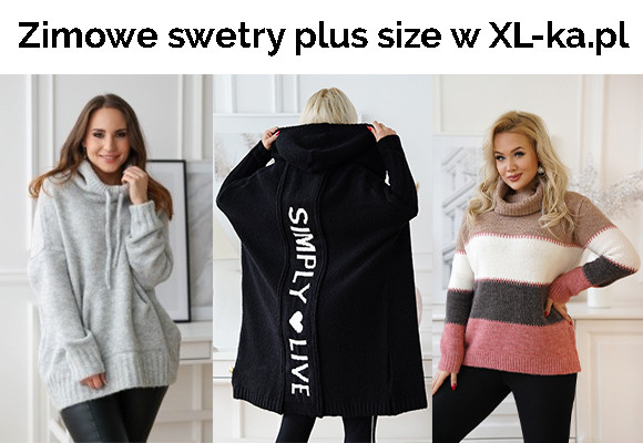 Zimowe swetry plus size w XL-ka.pl