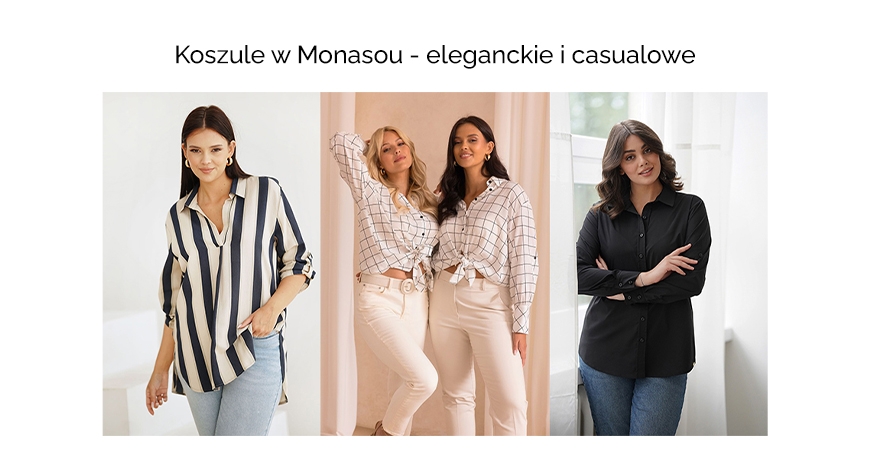 Koszule - eleganckie i casualowe - dostępne w pełnym zakresie rozmiarów