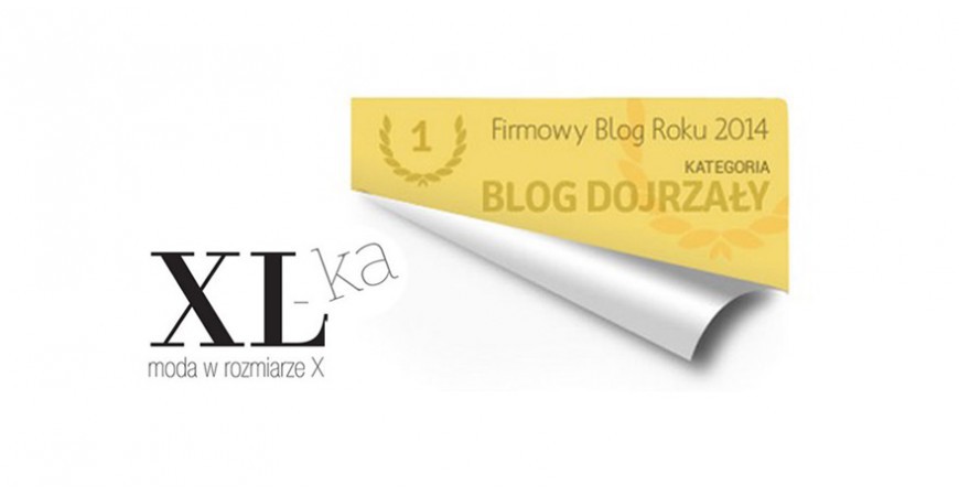 Nagroda za najlepszy firmowy blog roku 2014 dla blogspot XL-ki